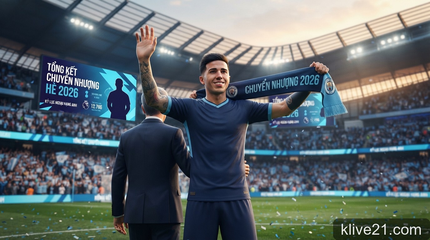 Tổng kết chuyển nhượng hè 2026: Man City chi đậm và những thương vụ 'bom tấn' thay đổi cục diện